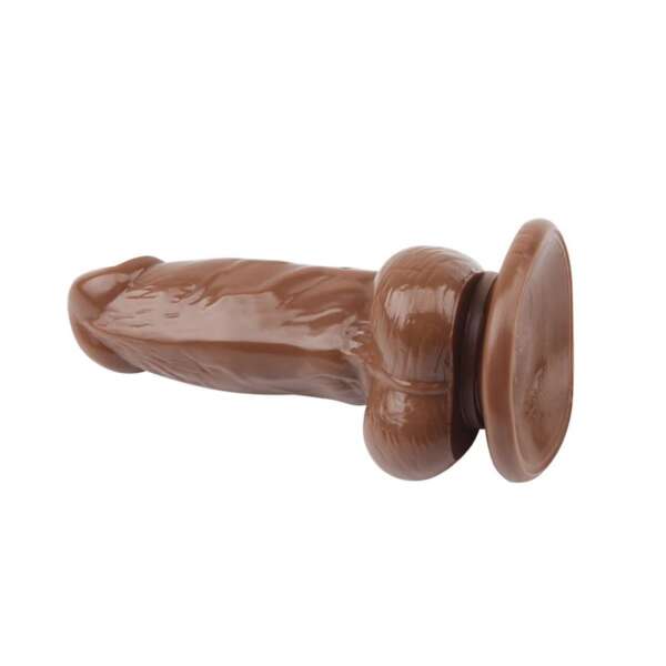 Dildo Jumbo Jack 6 Vibrating Dildo-Brown – Image 5
