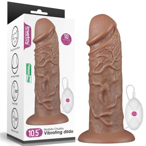Dildo King 10.5 with Vibration Chubby Brown – Image 8