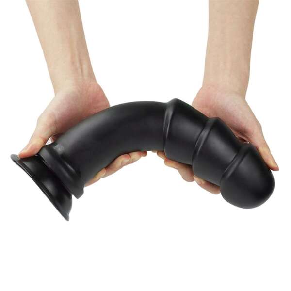Dildo King Sized Anal Ripples 11.25 Black – Image 5