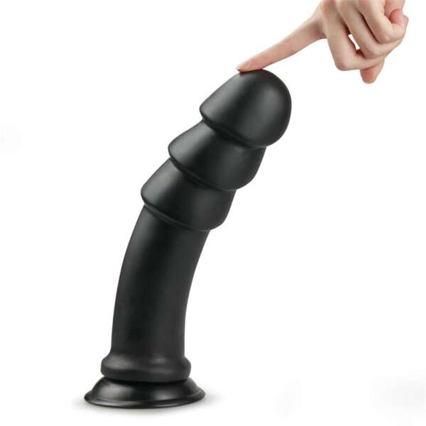 Dildo King Sized Anal Ripples 11.25 Black – Image 10