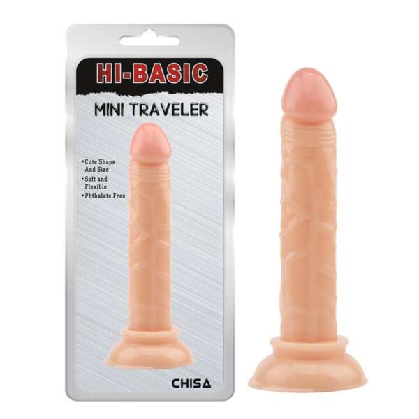 Dildo Mini Traveler 14 x 2.5 cm Flesh – Image 3