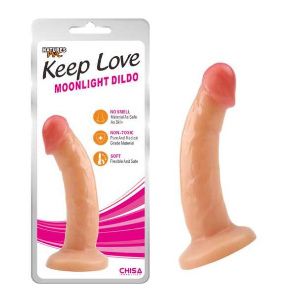 Dildo Moonlight 18.5 x 3.7 cm Flesh – Image 4