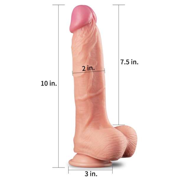 Dildo Nature 10 Dual Layer Flesh – Image 4