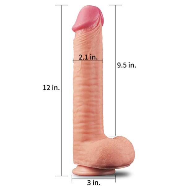 Dildo Nature 12 Dual Layer Flesh – Image 5