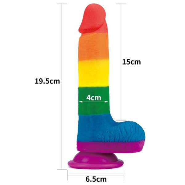 Dildo Prider 7.5 Liquid Silicone LGBT – Image 3