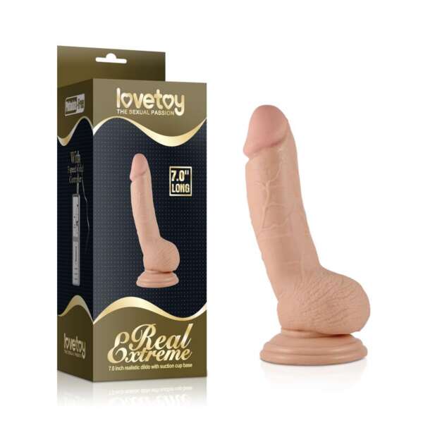 Dildo Real Extreme with Vibration 7 Flesh – Image 6