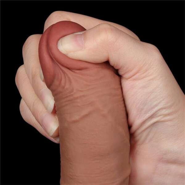Dildo Sliding Skin 7.5 Brown – Image 7