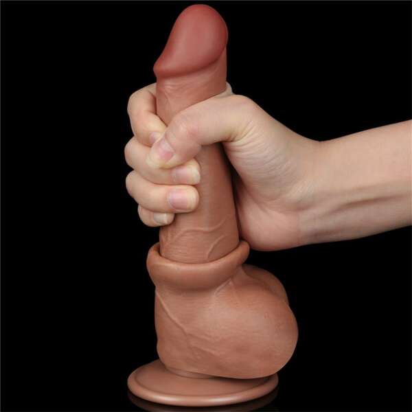 Dildo Sliding Skin 7.5 Brown – Image 7