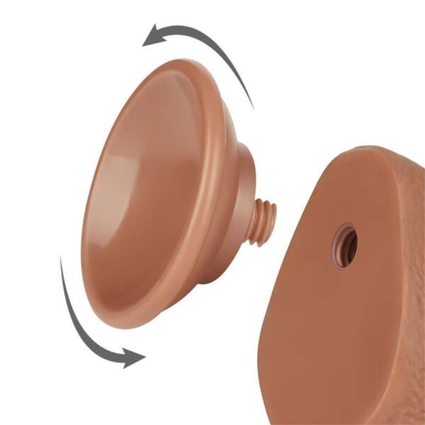 Dildo Sliding Skin 7.5 Brown – Image 8