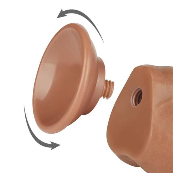 Dildo Sliding Skin 7.5 Brown – Image 9