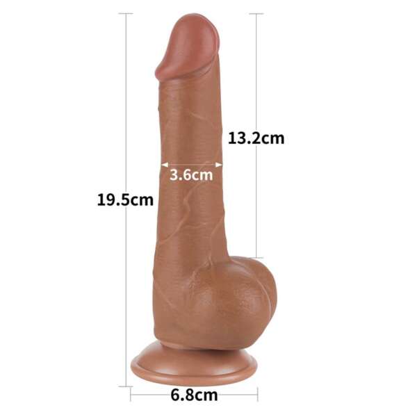 Dildo Sliding Skin 7.5 Brown – Image 10
