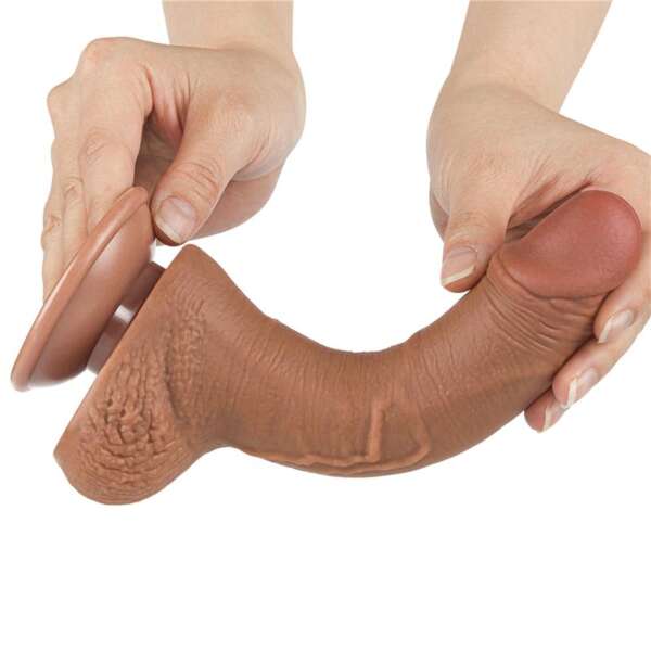 Dildo Sliding Skin 7.5 Brown – Image 12
