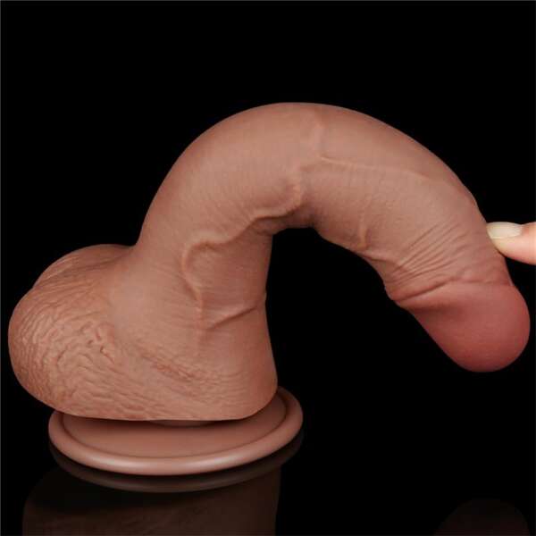 Dildo Sliding Skin 7.5 Brown – Image 13