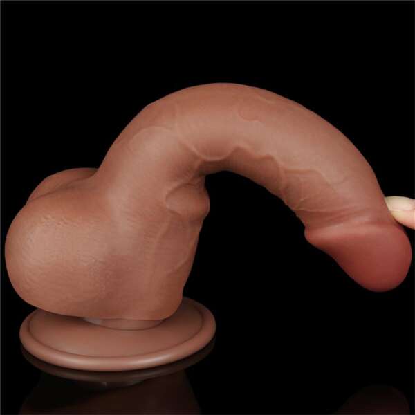 Dildo Sliding Skin 7.5 Brown – Image 12