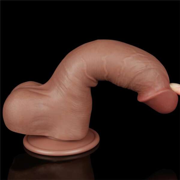 Dildo Sliding Skin 8 Brown – Image 4
