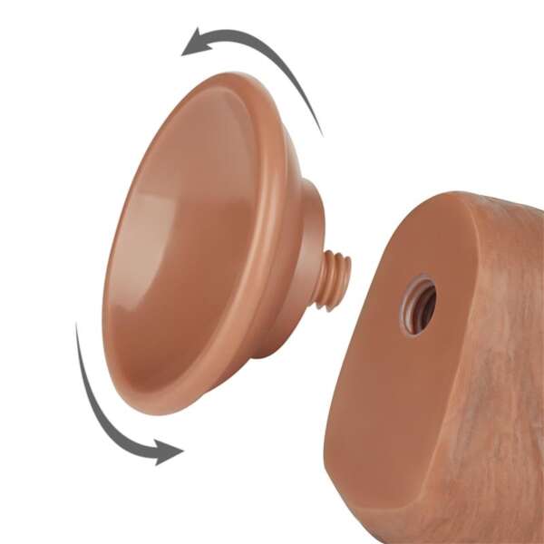Dildo Sliding Skin 8 Brown – Image 4