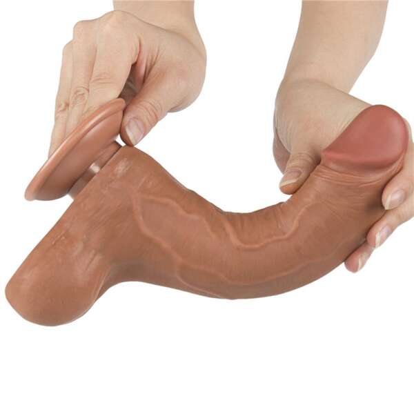 Dildo Sliding Skin 8.5 Brown – Image 7