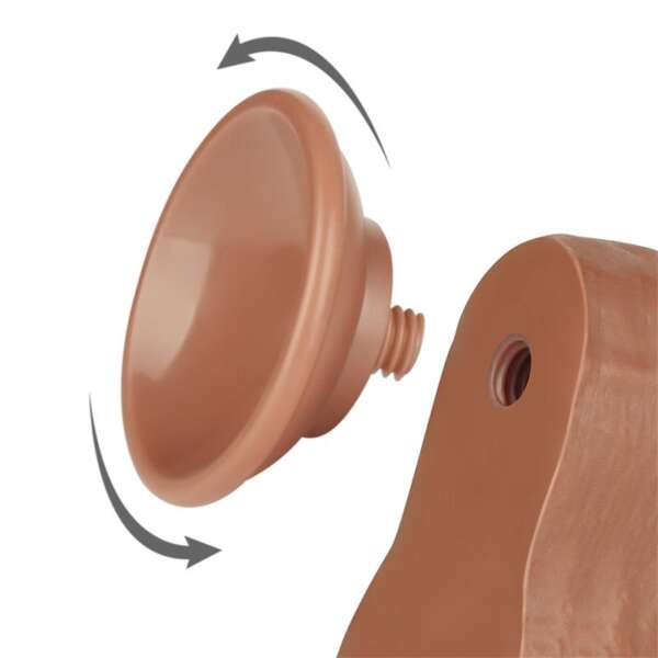 Dildo Sliding Skin 8.5 Brown – Image 12