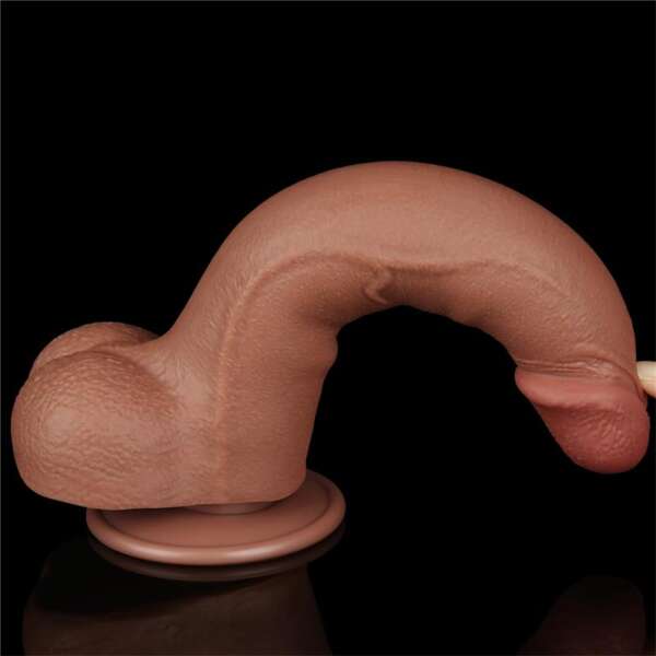 Dildo Sliding Skin 8.5 Brown – Image 4