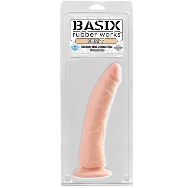 Dildo Slim 17,78 cm with Suction Cup - Flesh – Image 3