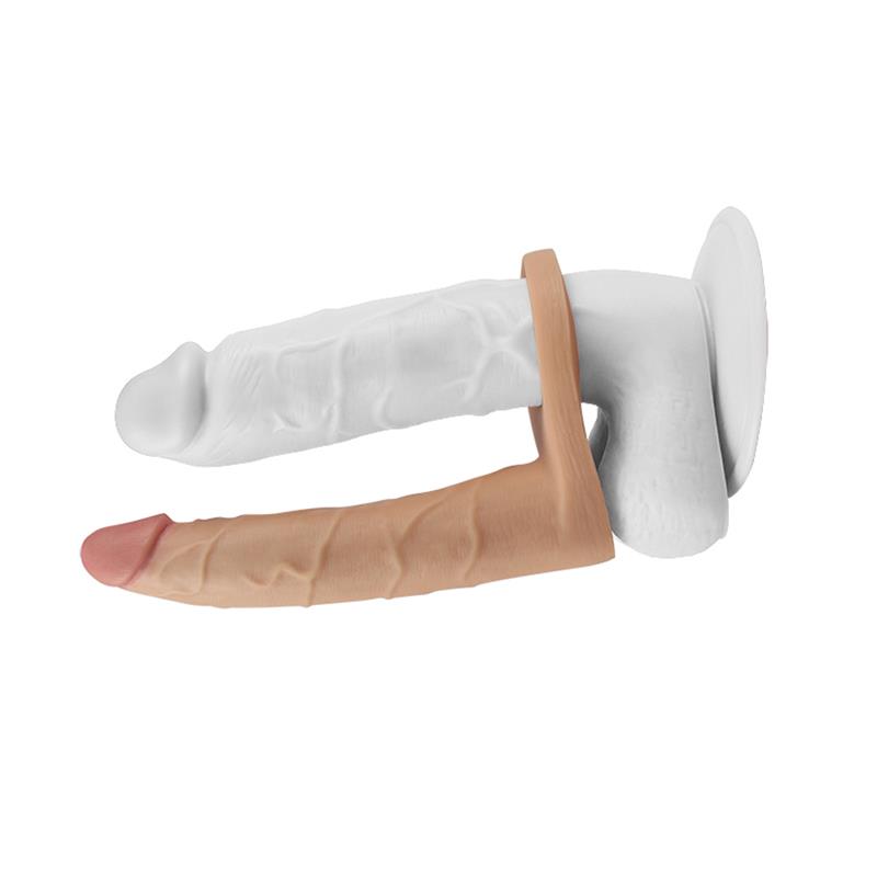 Dildo The Ultra Soft Double 7 Flesh – Image 5