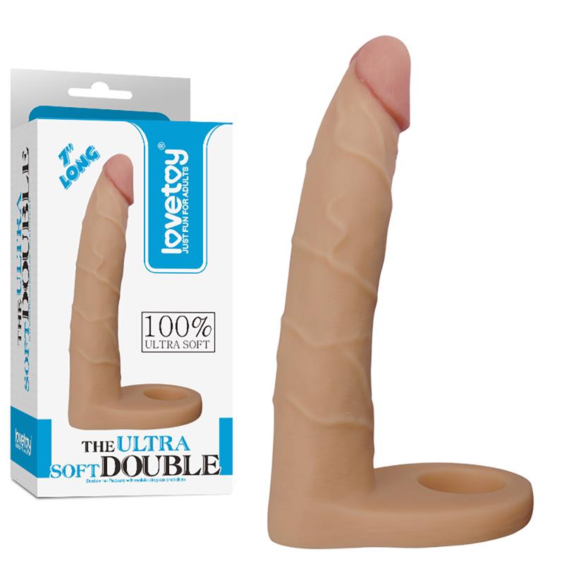 Dildo The Ultra Soft Double 7 Flesh – Image 7