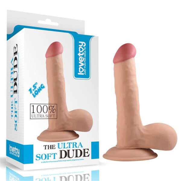Dildo The Ultra Soft Dude 7.5 Flesh – Image 7