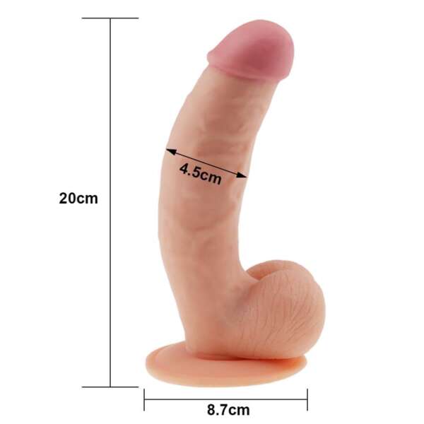 Dildo The Ultra Soft Dude 8.5 Flesh – Image 3
