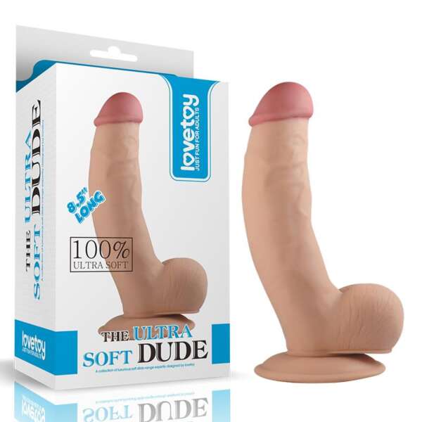 Dildo The Ultra Soft Dude 8.5 Flesh – Image 8