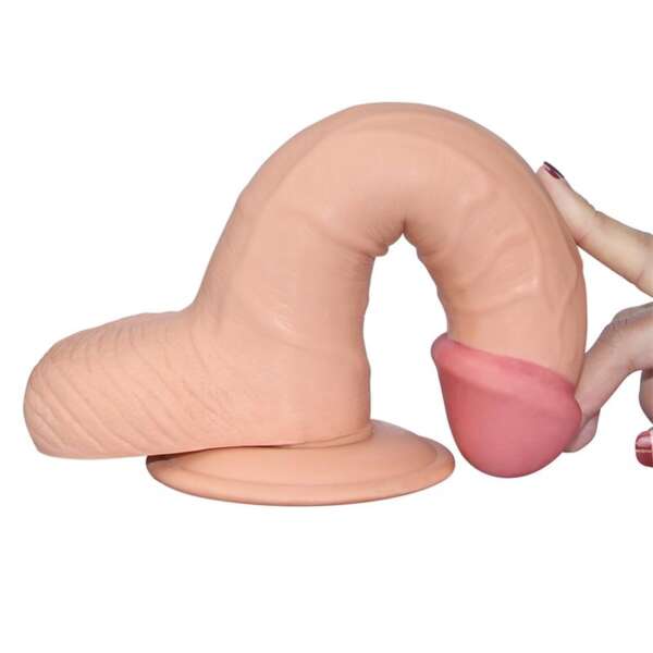 Dildo The Ultra Soft Dude 8.8 Flesh – Image 7