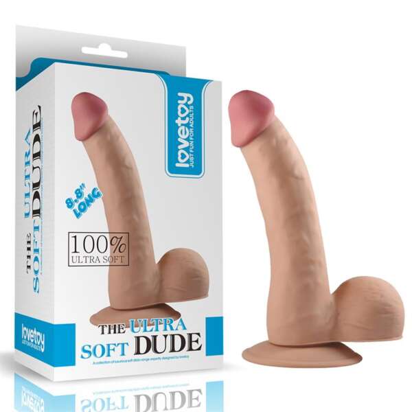 Dildo The Ultra Soft Dude 8.8 Flesh – Image 6