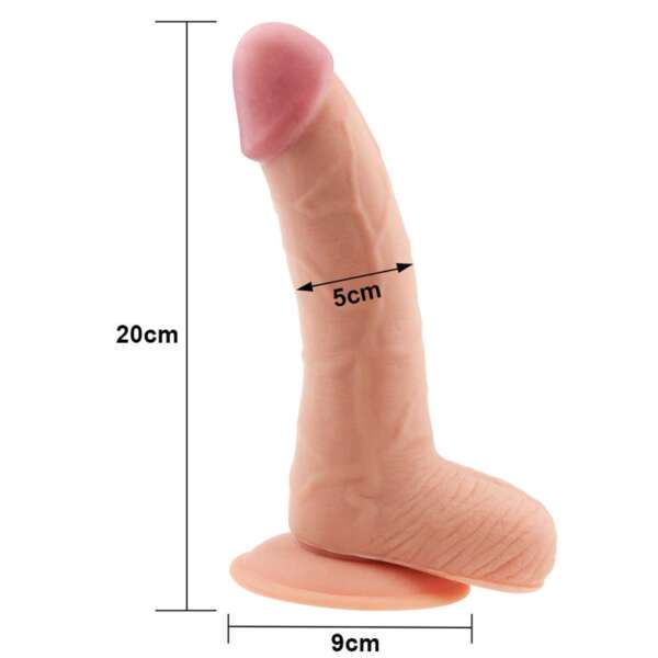 Dildo The Ultra Soft Dude 8.8 Flesh – Image 6