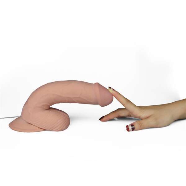 Dildo The Ultra Soft Dude con Vibración 8.8 Natural – Image 4