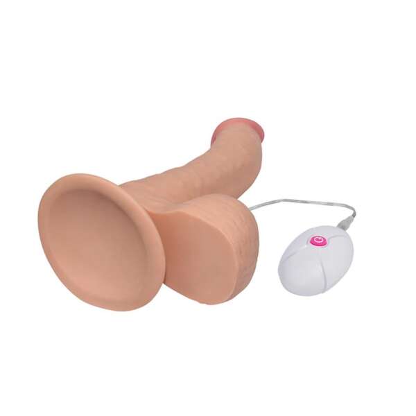 Dildo The Ultra Soft Dude con Vibración 8.8 Natural – Image 9