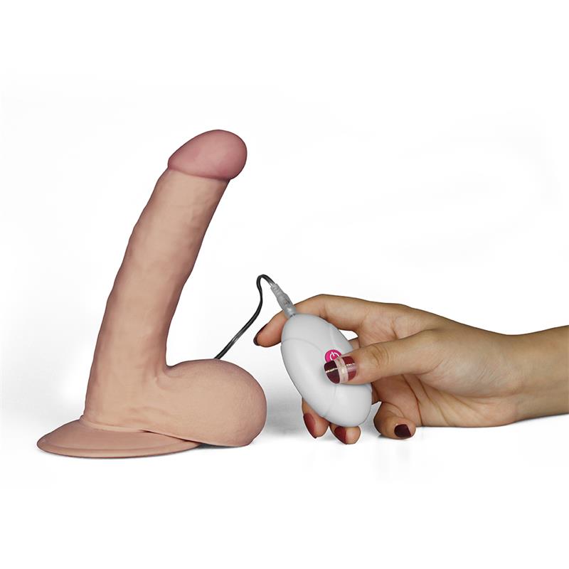 Dildo The Ultra Soft Dude with Vibration 7.5 Flesh – Image 7