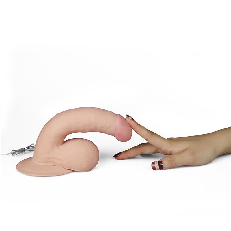 Dildo The Ultra Soft Dude with Vibration 7.5 Flesh – Image 8