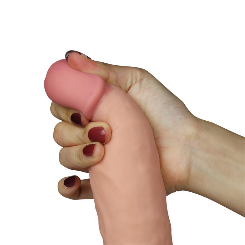 Dildo The Ultra Soft Dude with Vibration 7.5 Flesh – Image 3
