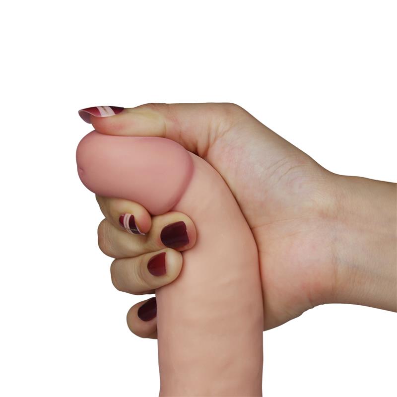 Dildo The Ultra Soft Dude with Vibration 7.5 Flesh – Image 4