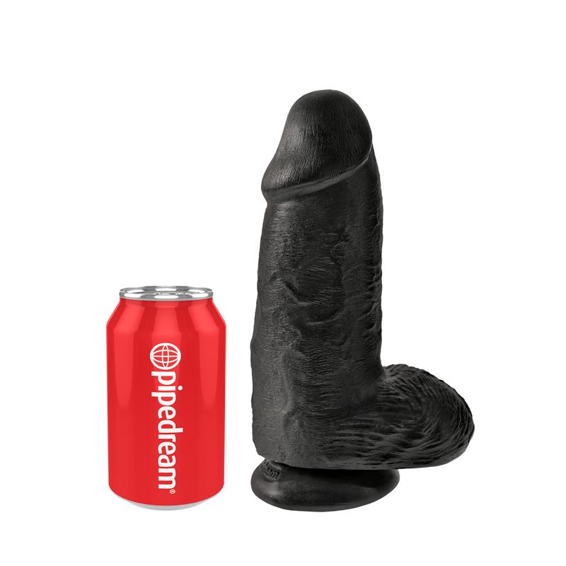 Dildo with Balls Chubby 9 Black – Image 5