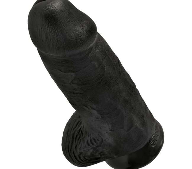 Dildo with Balls Chubby 9 Black