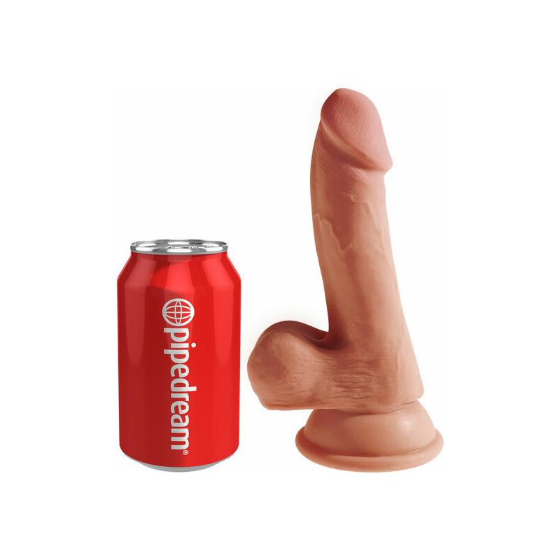 Dildo Triple Density with Testicles 6.5 Caramel – Image 7