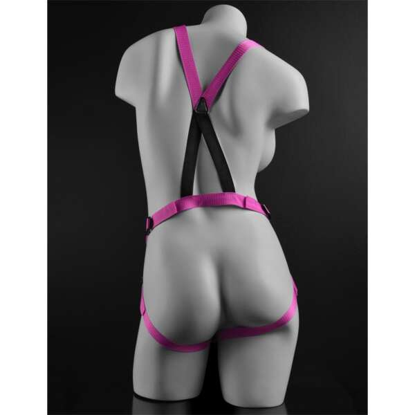 Suspender Harness with Dildo 19 cm-7 Pink – Image 8