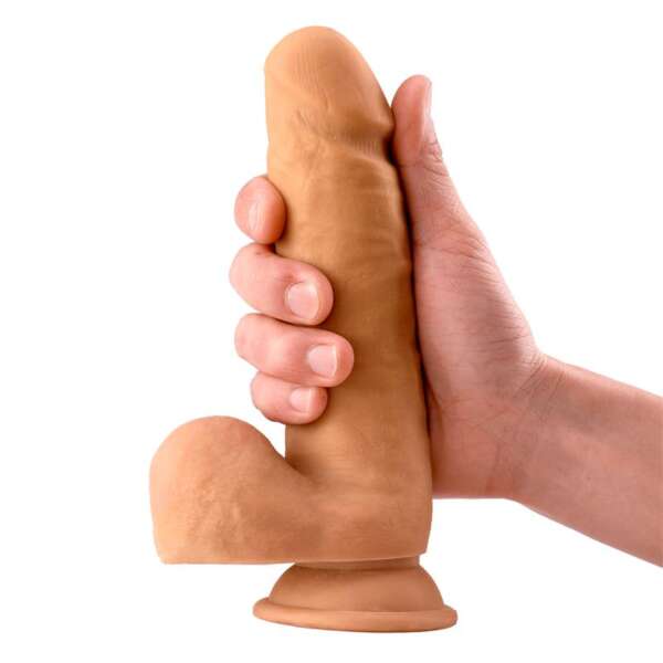 Dimi Realistic Dildo with Testicles  7.9 Flesh – Image 4