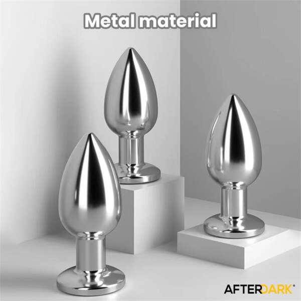 Dimpor Chrome Anal Plug with Vibration and Magnetic USB Size S – Image 3