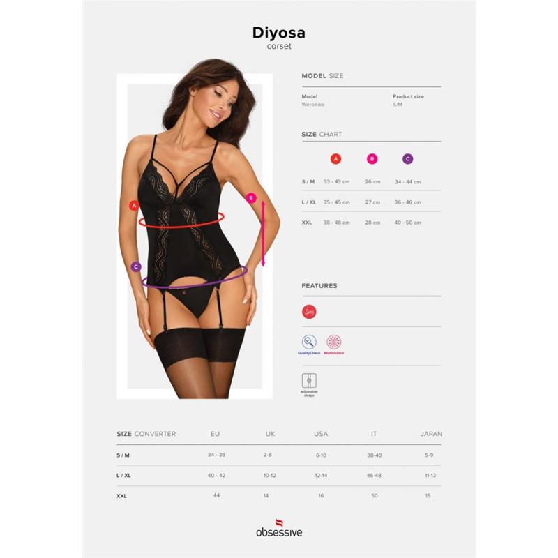 Diyosa Corset and Thong Black – Image 4
