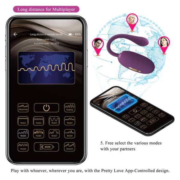 Doreen Vibrating Egg with Electro Shock and App – Image 18