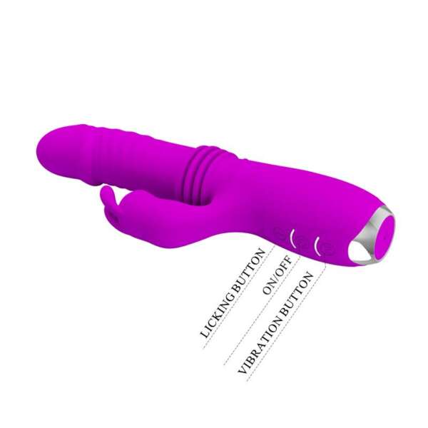 Dorothy Thrusting Vibrator USB Purple – Image 13