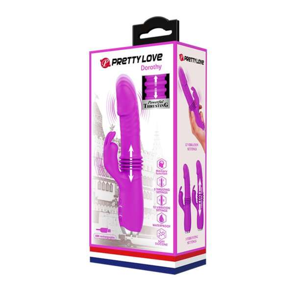 Dorothy Thrusting Vibrator USB Purple – Image 7