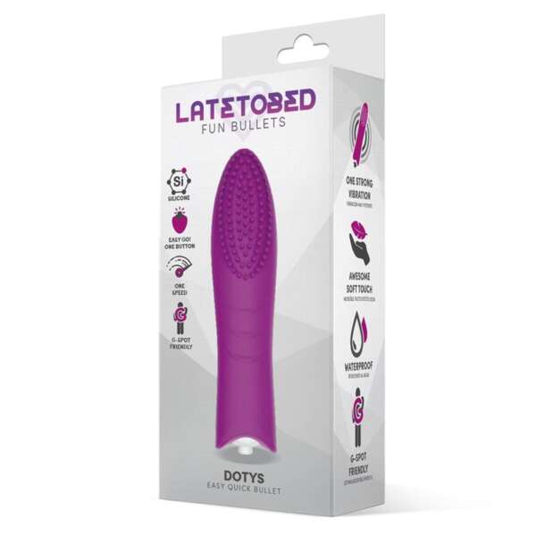 Dotys Easy Quick Vibrating Bullet Silicone Purple – Image 5