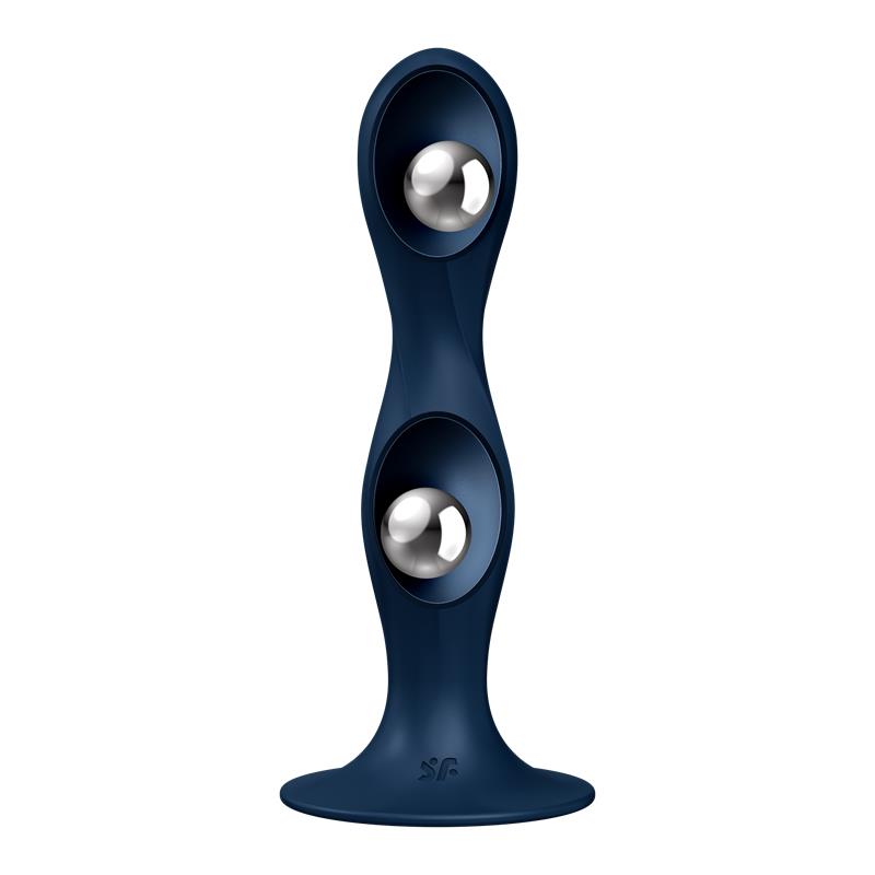Double Ball-R Weighted Dildo Dark Blue – Image 4